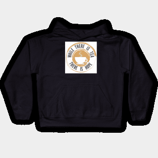 While There is Tea There is Hope Alternate Logo Kids Hoodie